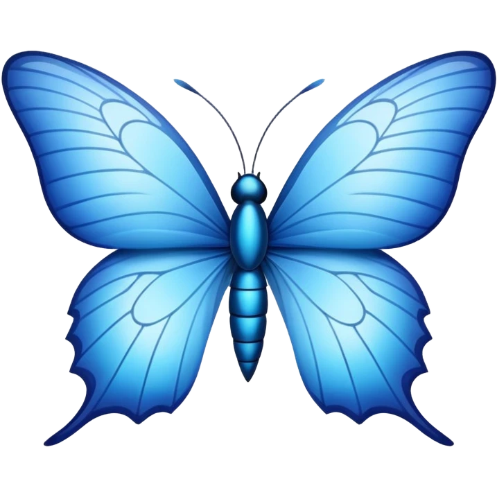Mariposa azul  emoji