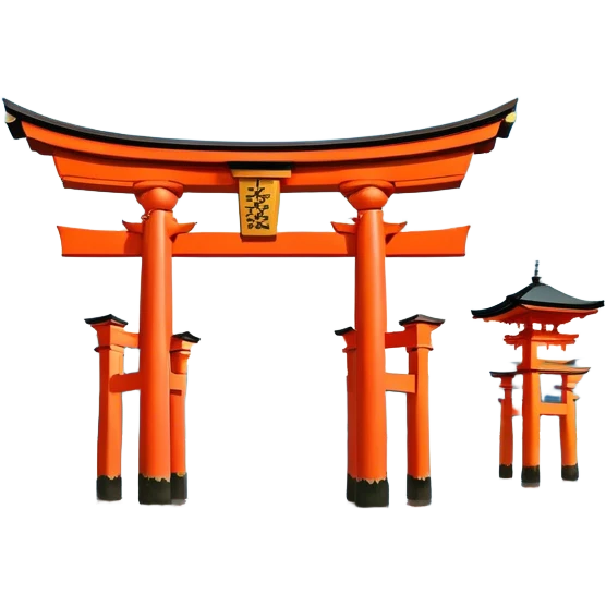 ​Cinematic Realistic Itsukushima Shrine, depicted as the iconic floating torii gate and shrine complex on the water, with vibrant vermilion hues contrasting against the serene blue sea and sky, rendered with intricate architectural details and soft, ethereal lighting that captures its spiritual beauty, emoji