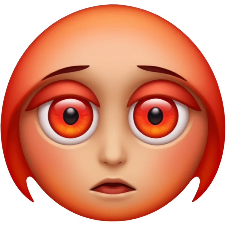 Red eyes emoji