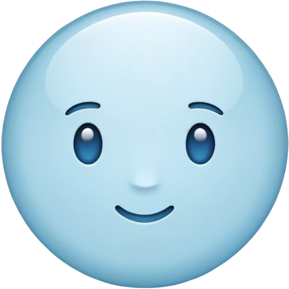 light blue spot of color emoji