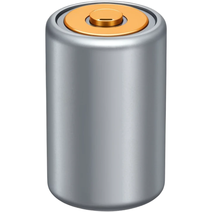realistic small battery emoji
