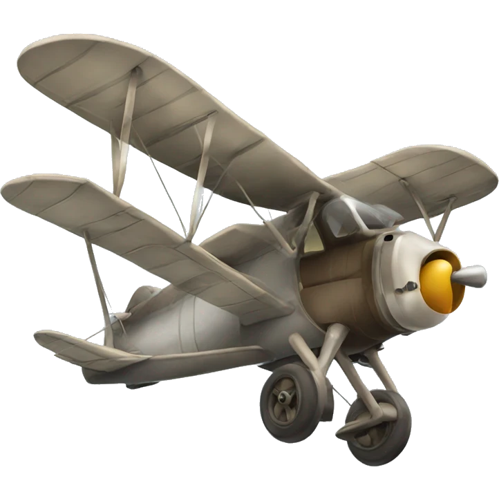 Vieux avion a hélice emoji
