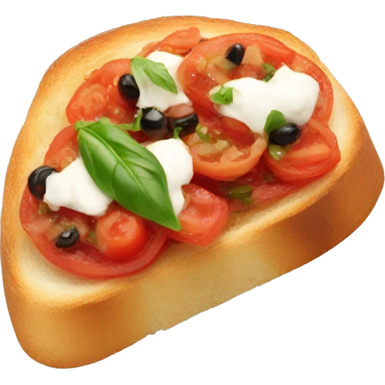 A bruschetta  emoji