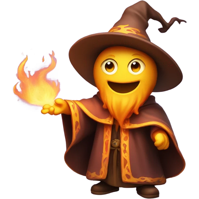 Wizard with fire  emoji