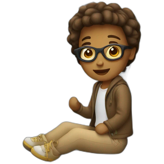 traveler sitting in a train-seat emoji