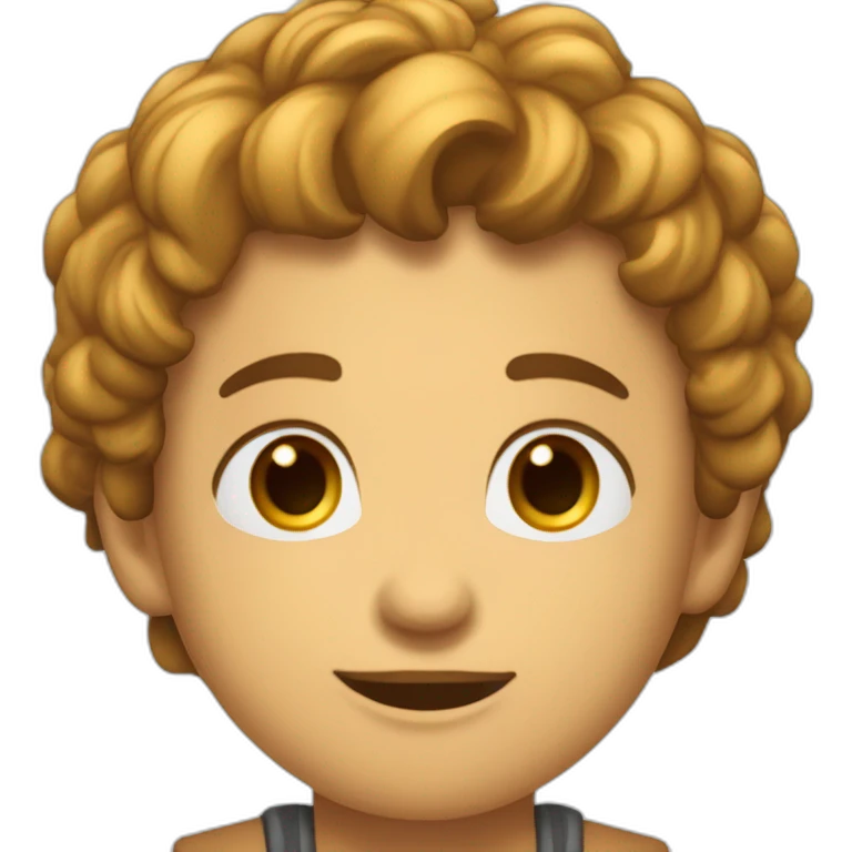Маленькая девочка со светлыми волосами на велосипеде и в очеах emoji