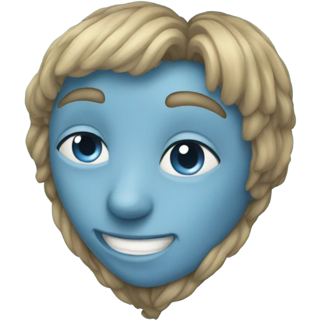 Ocean blue heart emoji