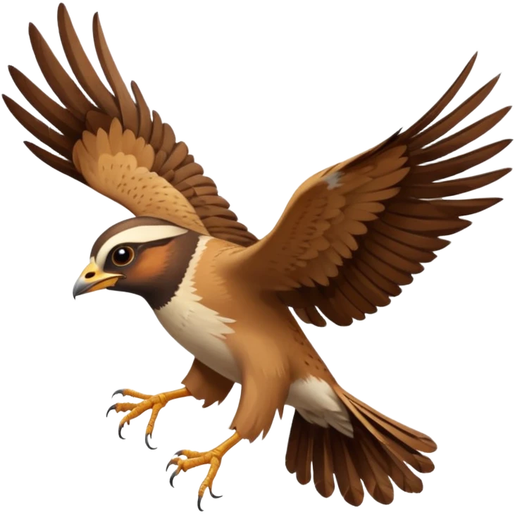 The lark flies emoji