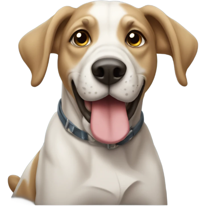 perro con un lacito emoji