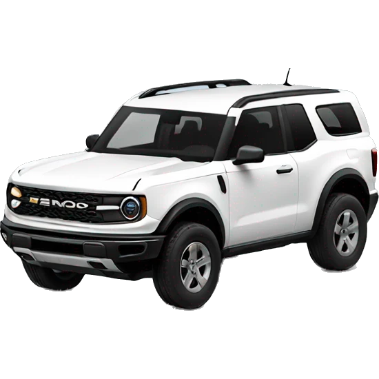 White bronco sport  emoji