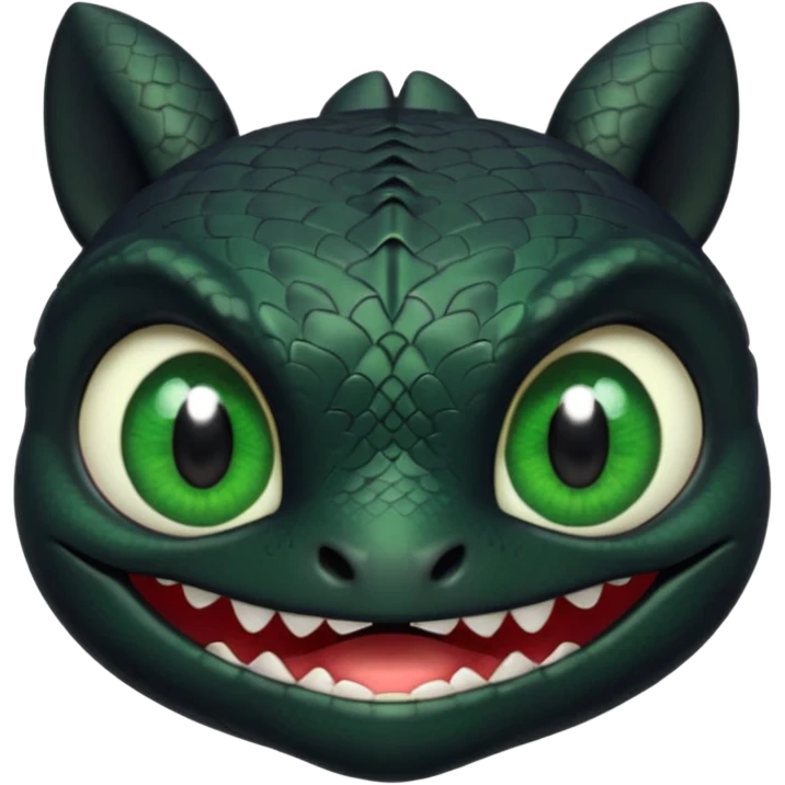 Toothless face only from how to train your Dragon emoji