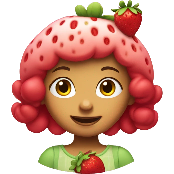 Strawberry shortcake character  emoji