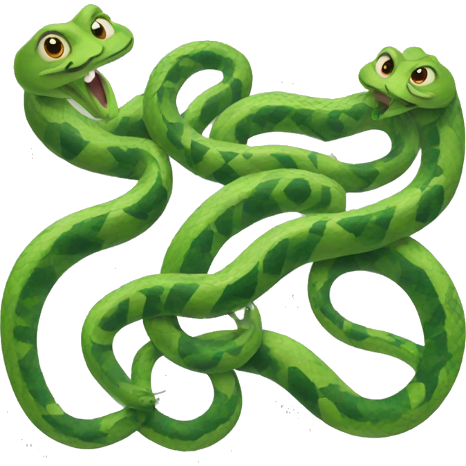 four snakes emoji