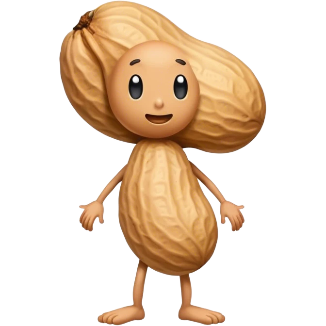 Peanut with legs  emoji