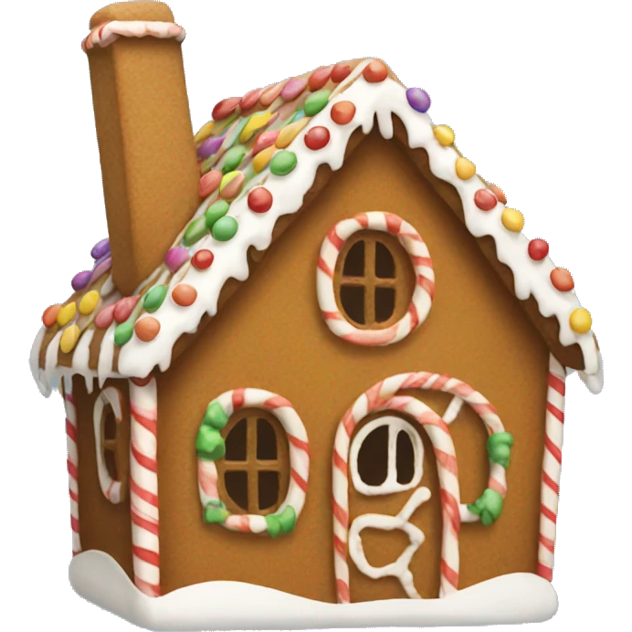 gingerbread house emoji