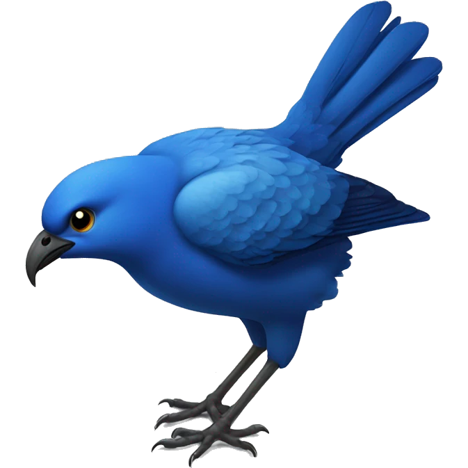 Oiseau bleu emoji