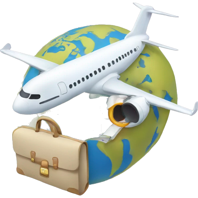 World plane Travel emoji