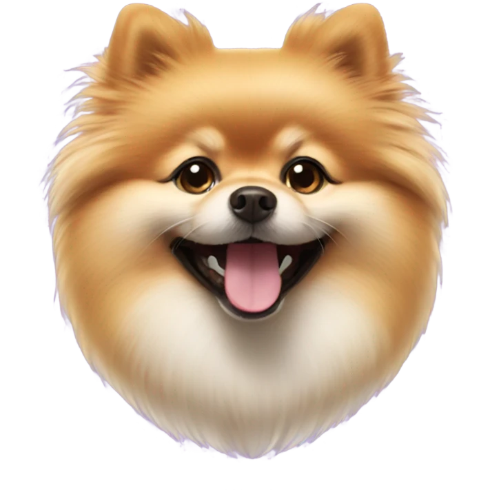 Pomeranian smile emoji
