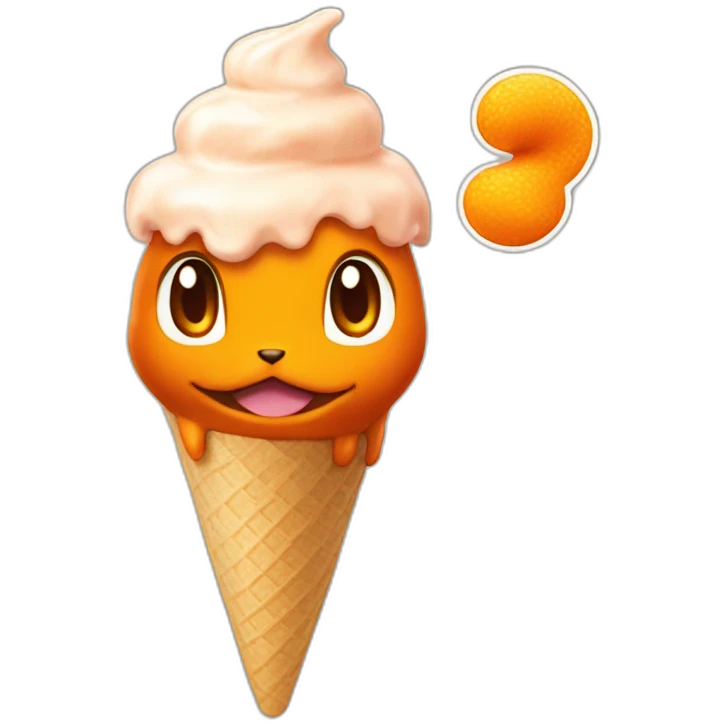 charmander ice cream emoji