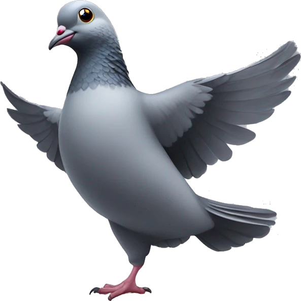 Pigeon dancing  emoji