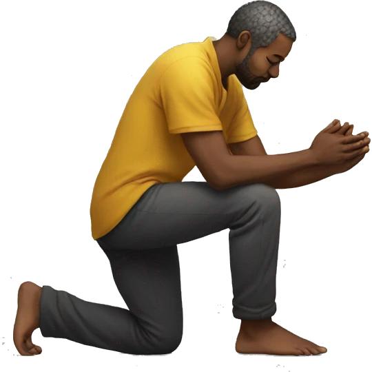 Man praying to god wishnu emoji