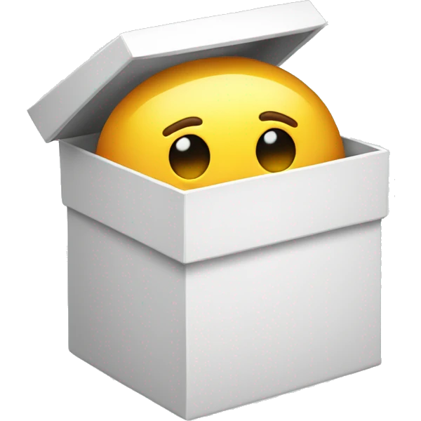 White surprise box emoji
