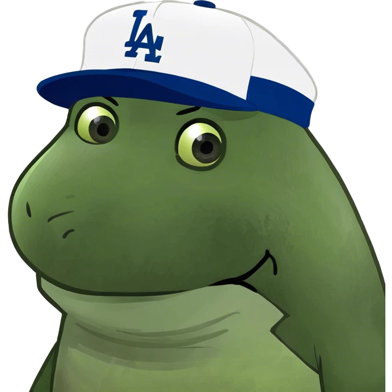 Animal with dodger hat emoji
