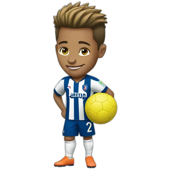 Neymar Jr avec ballon de foot emoji