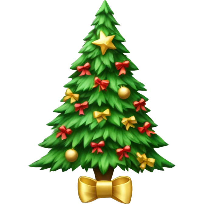Christmas Tree with Bows emoji