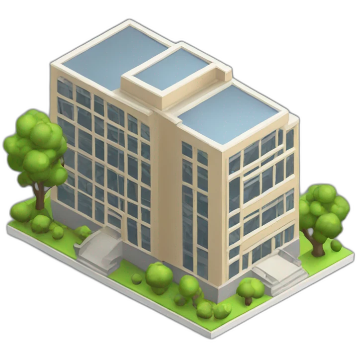 building model isometric emoji