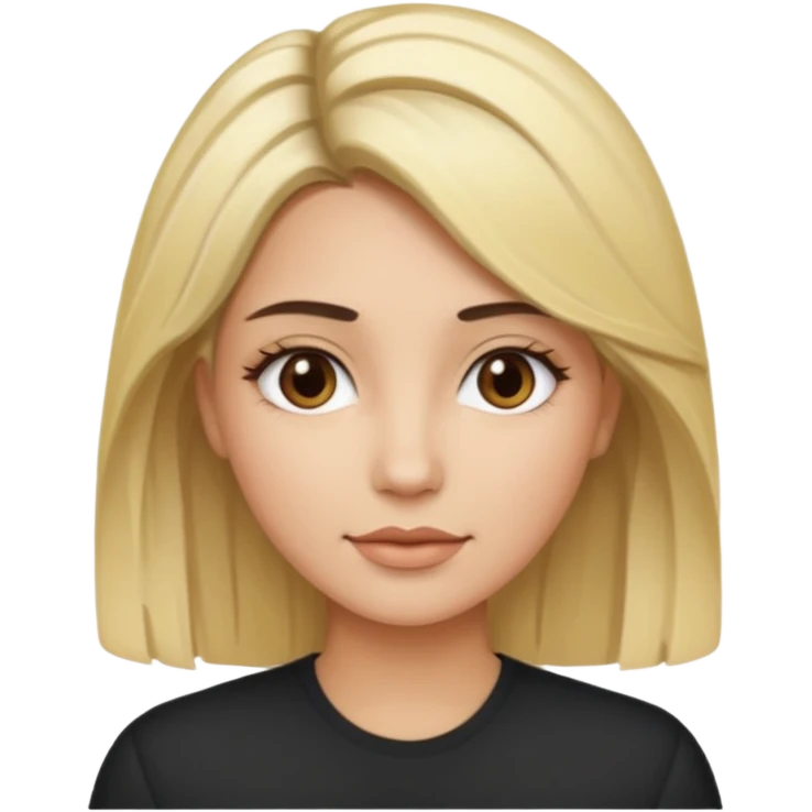 Tipos de rubio en mujer  con californianas cabello en de negro a rubio raíces negras emoji