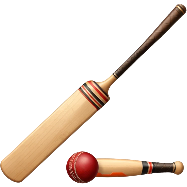 Cricket bat and ball emoji