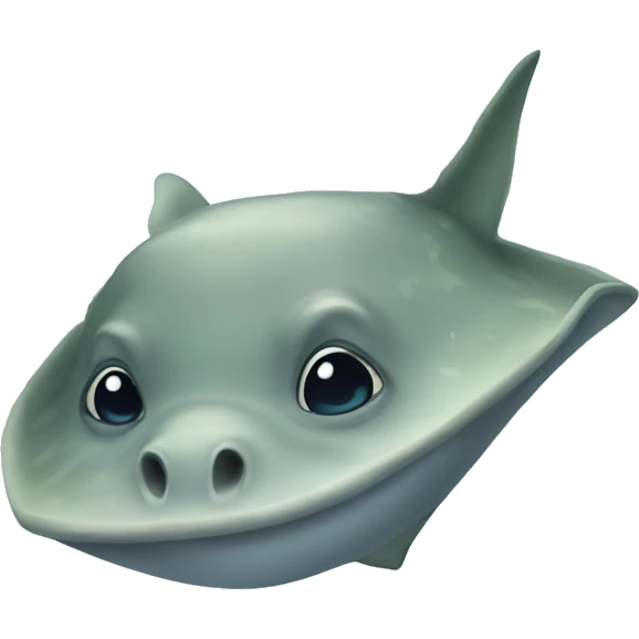 Cute stingray emoji