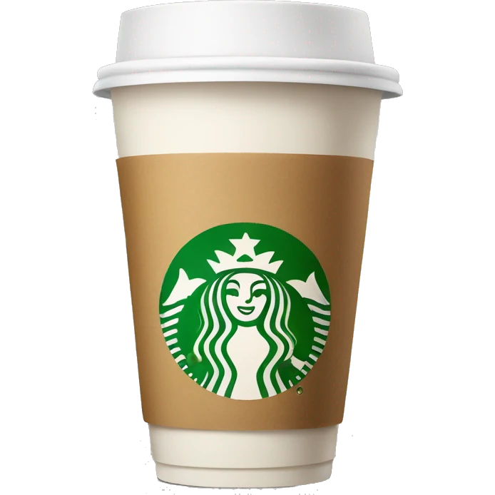 Starbucks without a lid emoji