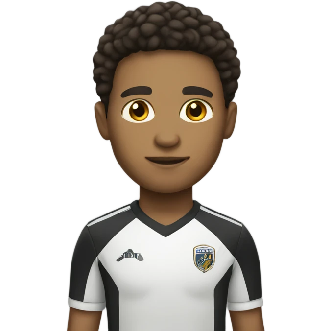 A lightskin soccer player emoji