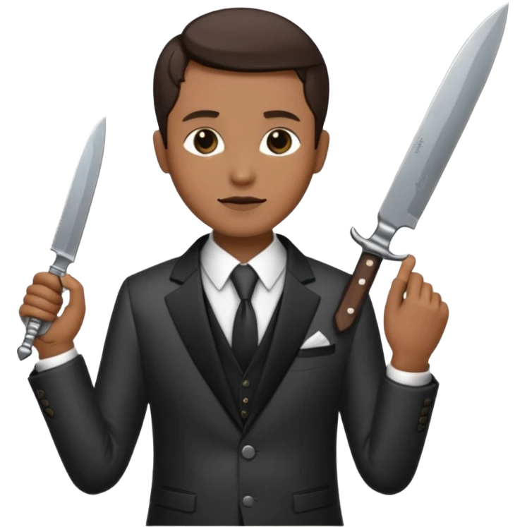 Old knife, royalty knife in the auction emoji
