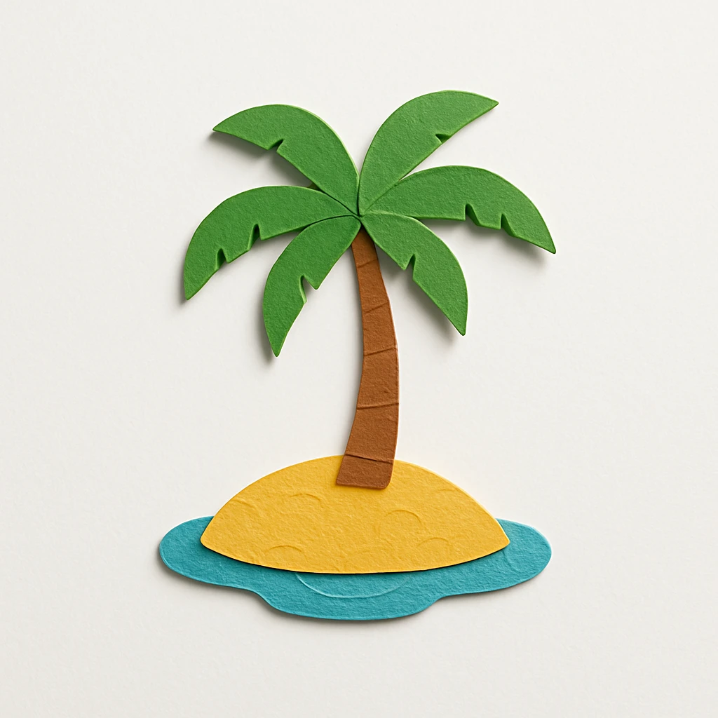 tropical island emoji