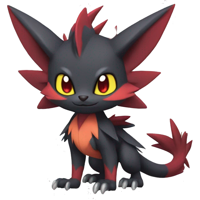 Noivern-Litten-Zoroark full body emoji