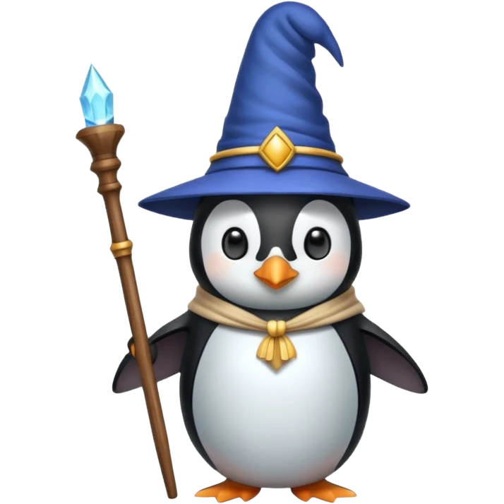 Penguin Wizard emoji