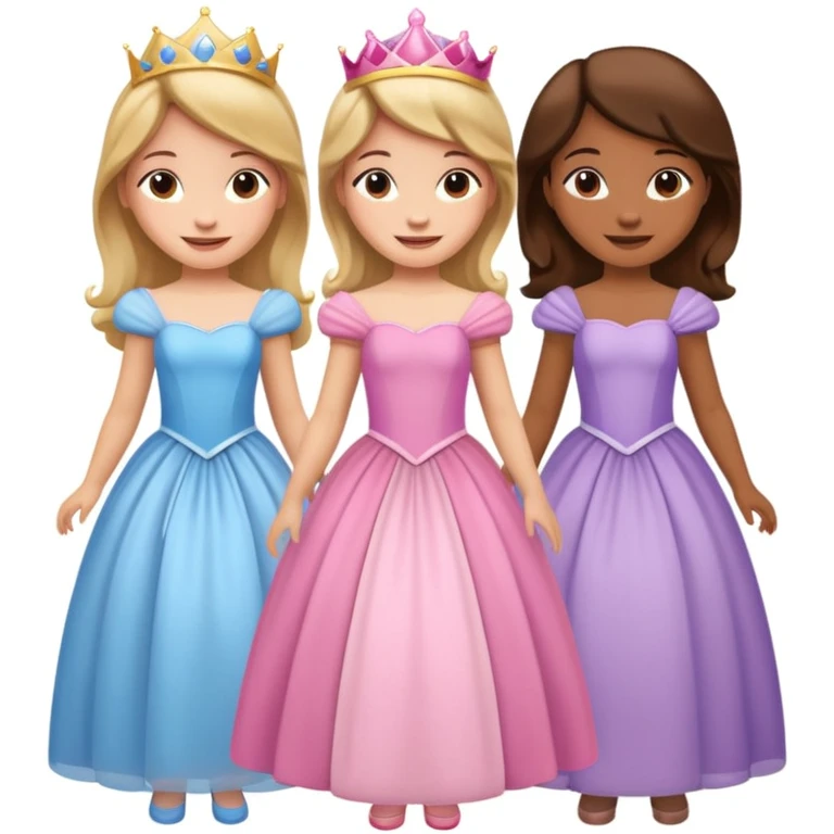 girls in a princess dress emoji
