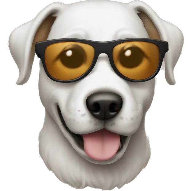Dog w sunglasses emoji
