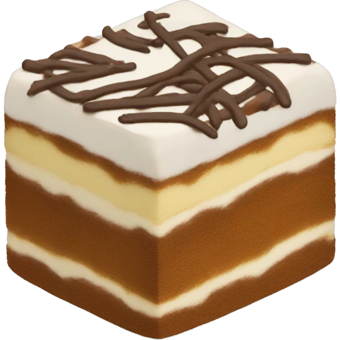 Tiramisu cake emoji