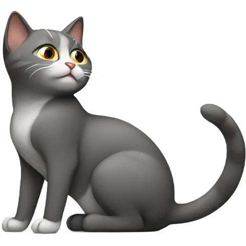Cat stretching emoji