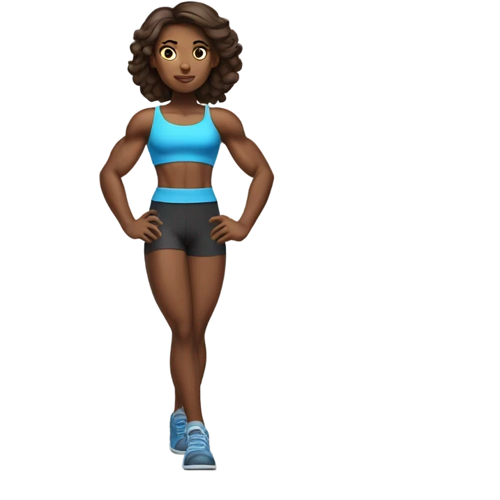 muscular girl emoji