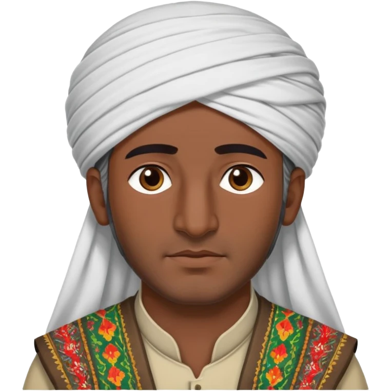 Kurdish man with traditional clothes and headwear emoji