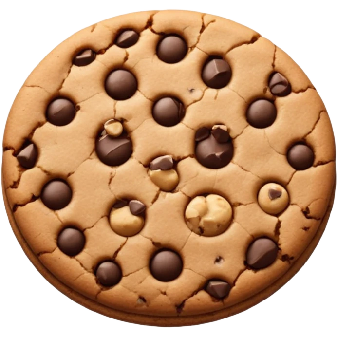 Chocolate cookie emoji