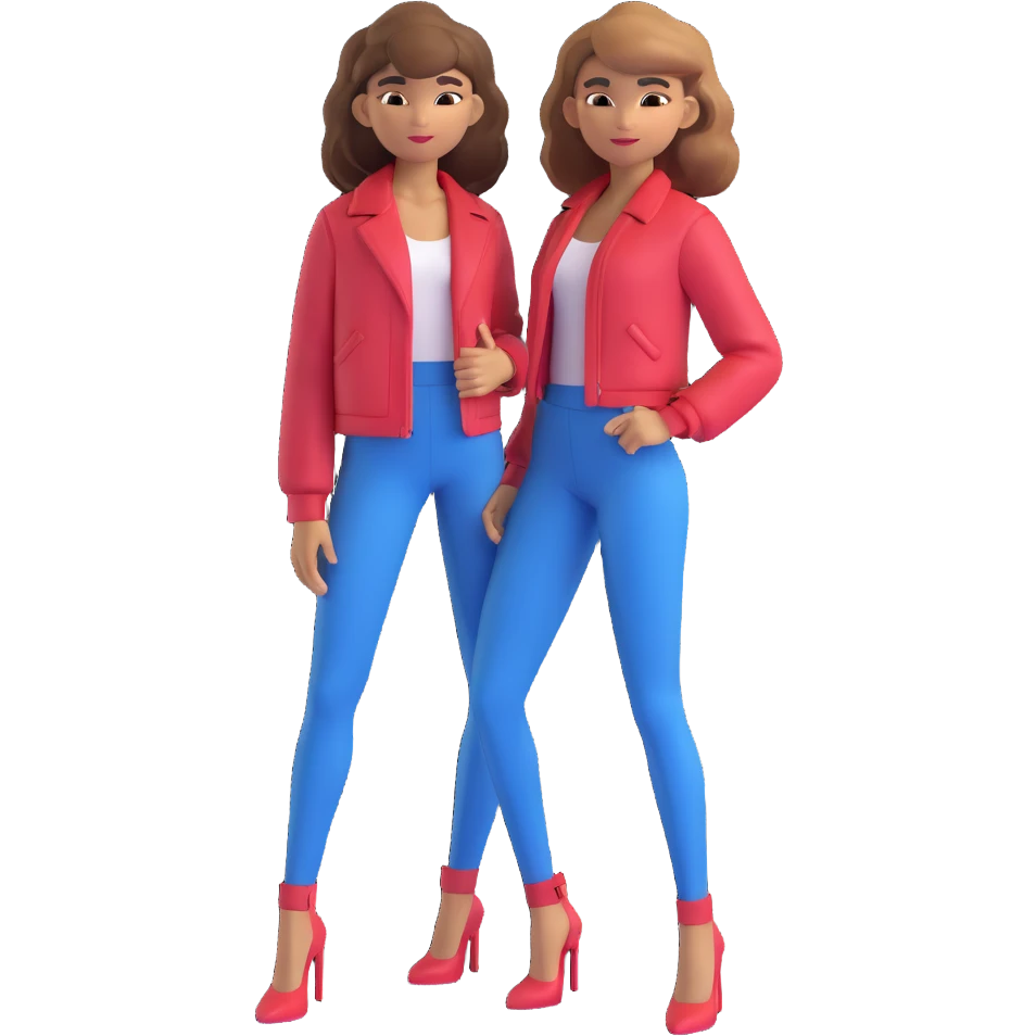 Zendaya as a 3D character in a classic 3D illustration style, wearing a stylish outfit, with realistic hair and a confident pose emoji