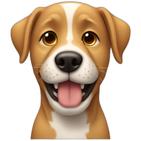 DOG GUY LICKS FACE emoji