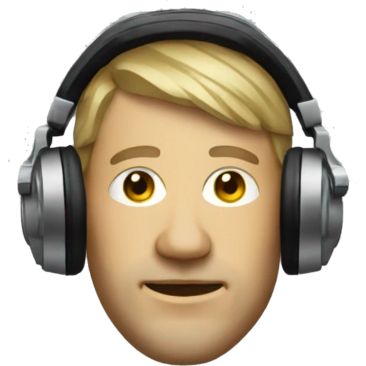 a german dj head emoji