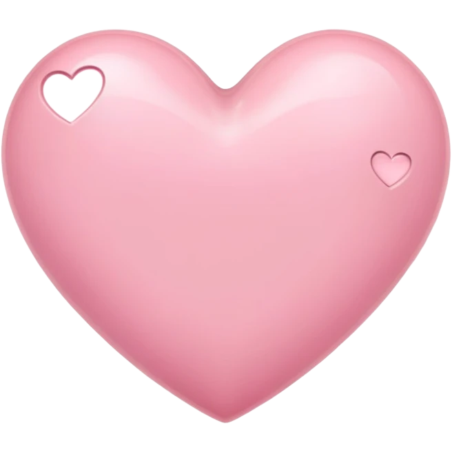 light pink heart with smaller hearts around it emoji